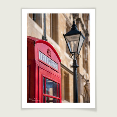 British Red Phone Box on St Giles, Oxford