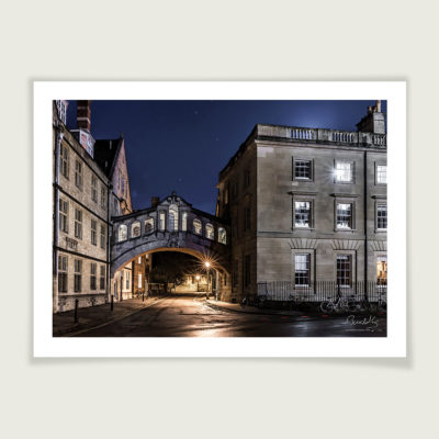 Bridge of Sighs at Night, Oxford